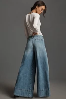 Pilcro High-Rise Wide-Leg Jeans