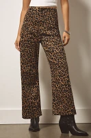 The Colette Cropped High-Rise Wide-Leg Jeans by Maeve