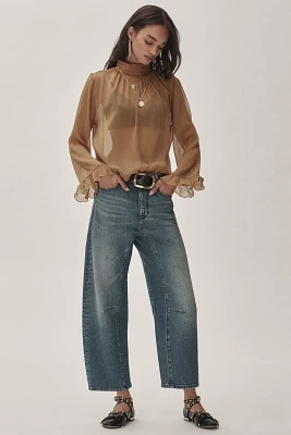 The Millie Low-Slung Barrel Jeans by Pilcro