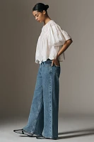 Pilcro Low-Rise Wide-Leg Jeans