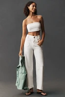 The Colette Denim Full-Length High-Rise Wide-Leg Jeans by Maeve