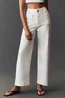 The Colette Denim Full-Length High-Rise Wide-Leg Jeans by Maeve