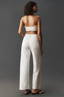 The Colette Denim Full-Length High-Rise Wide-Leg Jeans by Maeve