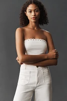 The Colette Denim Full-Length High-Rise Wide-Leg Jeans by Maeve