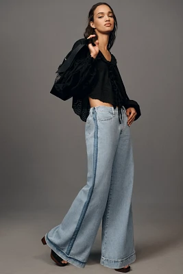 Outland Denim Leigh Mid-Rise Wide-Leg Jeans