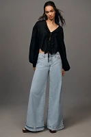 Outland Denim Leigh Mid-Rise Wide-Leg Jeans