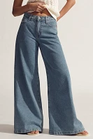 Outland Denim Cayley Mid-Rise Wide-Leg Jeans