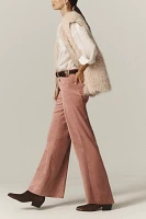 The Adi Mid-Rise Frayed Relaxed Flare Jeans by Pilcro: Velvet Edition