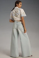 7 For All Mankind Willow High-Rise Ultra Wide-Leg Jeans