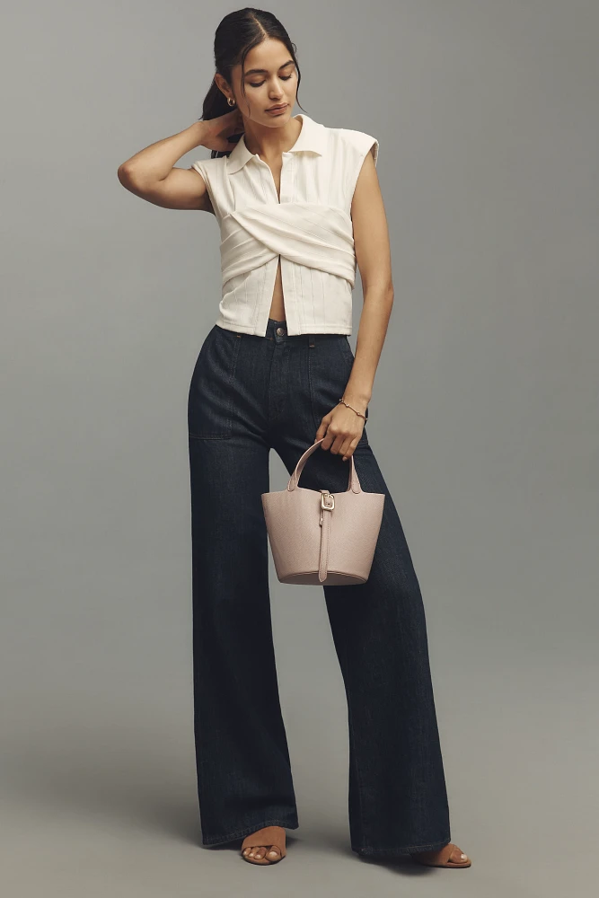 7 For All Mankind Lotta High-Rise Wide-Leg Jeans