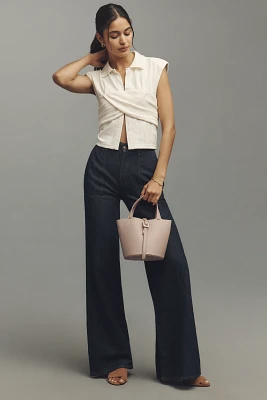 7 For All Mankind Lotta High-Rise Wide-Leg Jeans