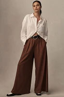 Corey Lynn Calter Pinstripe Wide-Leg Trousers