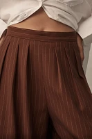 Corey Lynn Calter Pinstripe Wide-Leg Trousers