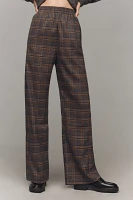 Corey Lynn Calter Plaid Pull-On Trousers