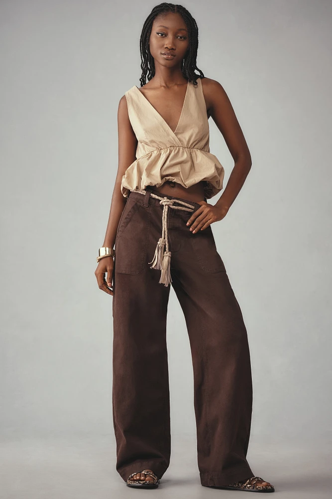 Joe's Jeans Chloe Utility Wide-Leg Pants