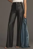 Paige Sasha Faux Leather Straight-Leg Pants