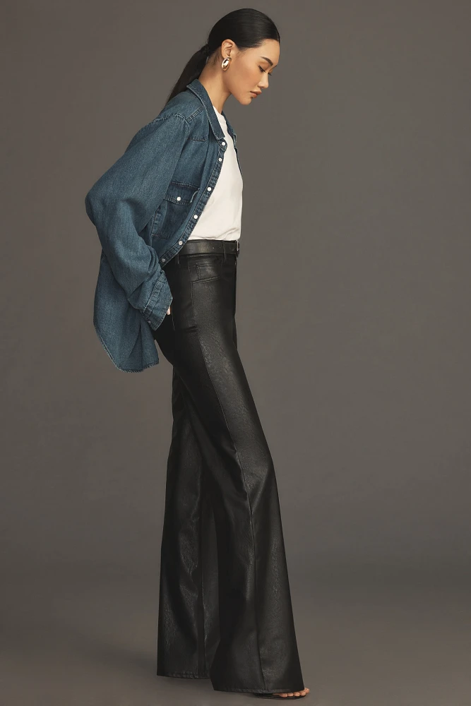 PAIGE Sasha Faux Leather Straight-Leg Pants