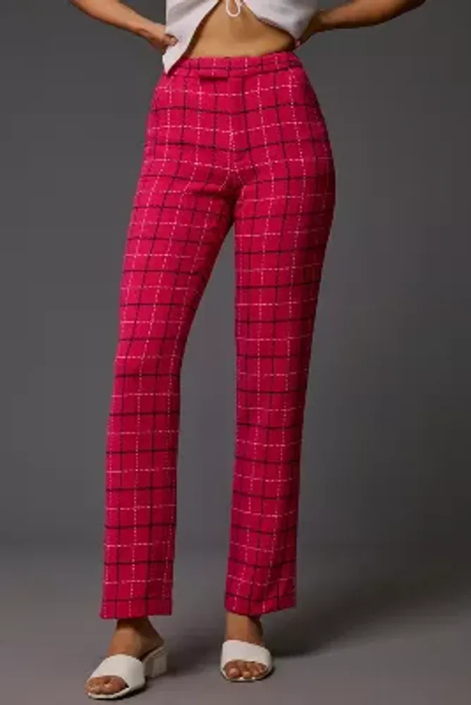 Anna Sui Slim Windowpane Pants