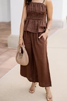 The @heynasreen Somerset Linen Blend Pull-On Pants