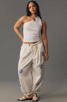 Pilcro The Slacker Embroidered Parachute Pants