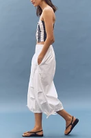 Pilcro Cropped Drawstring Cotton Pants