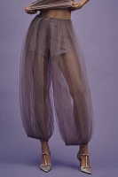 By Anthropologie Tulle Balloon-Leg Pants