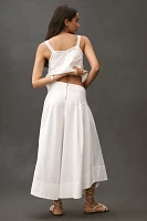By Anthropologie Linen Extended Waist Pants