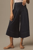 By Anthropologie Linen Extended Waist Pants