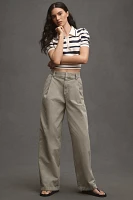 AGOLDE Deryn High-Rise Pleated Pants