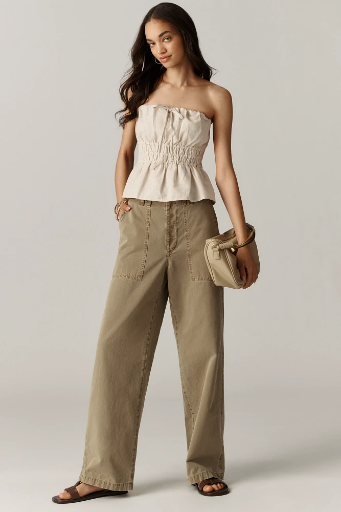 AGOLDE Yuna High-Rise Wide-Leg Utility Pants