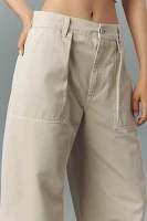 AGOLDE Sefton Cotton Curved-Leg Pants
