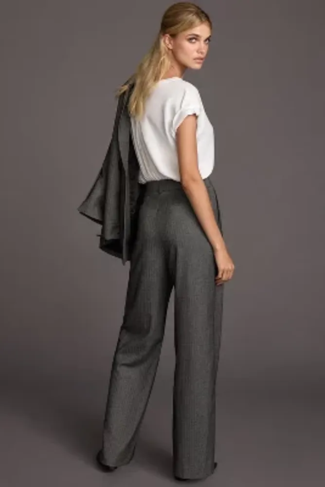 Greylin Herringbone Trousers