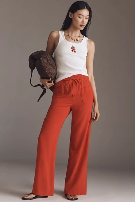 Greylin Gloria Pull-On Linen Pants