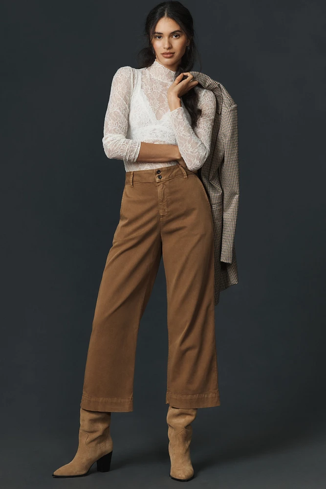 Bella Dahl Saige Wide-Leg Crop Pants