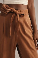 Cloth & Stone Ruffle-Waist Wide-Leg Pants