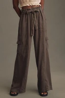 Cloth & Stone High-Waist Wide-Leg Cargo Pants