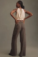 Cloth & Stone High-Waist Wide-Leg Cargo Pants