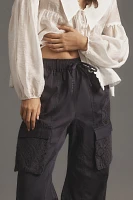 Pilcro Eyelet Patch Parachute Pants