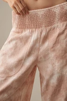 The Reese Smocked Pull-On Barrel Pants: Tie-Dye Edition