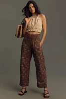 The Reese Smocked Pull-On Barrel Pants