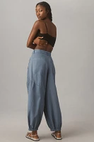 By Anthropologie Washed Eyelet Jogger Pants