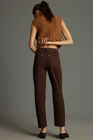 The Wanderer Mid-Rise Relaxed-Leg Pants by Pilcro