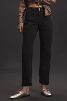 The Wanderer Mid-Rise Relaxed-Leg Pants by Pilcro