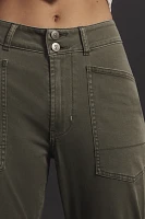The Wanderer Mid-Rise Relaxed-Leg Pants by Pilcro