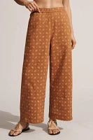The Izzie Relaxed Pull-On Barrel Pants by Pilcro: Printed Twill Edition