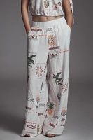 Pilcro Embroidered Patchwork Pants