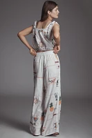 Pilcro Embroidered Patchwork Pants