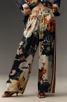 Conditions Apply Imara Satin Wide-Leg Pants