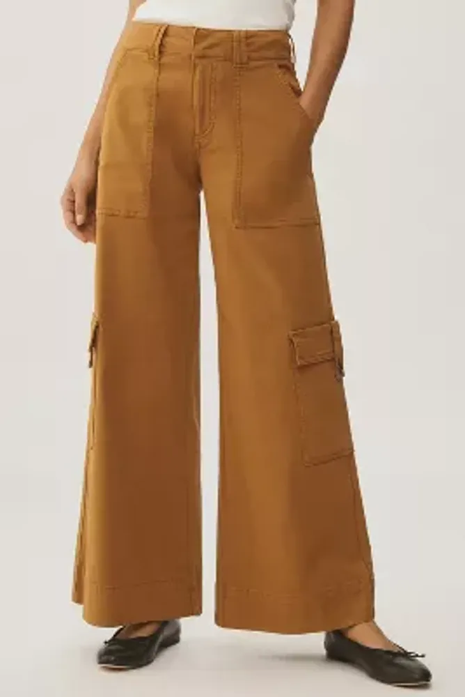 Pilcro Mid-Rise Wide-Leg Cargo Pants