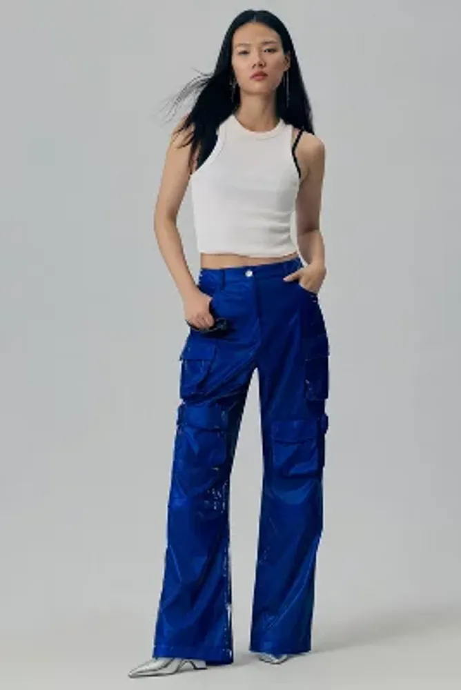 Avec Les Filles Wide-Leg Cargo Pants